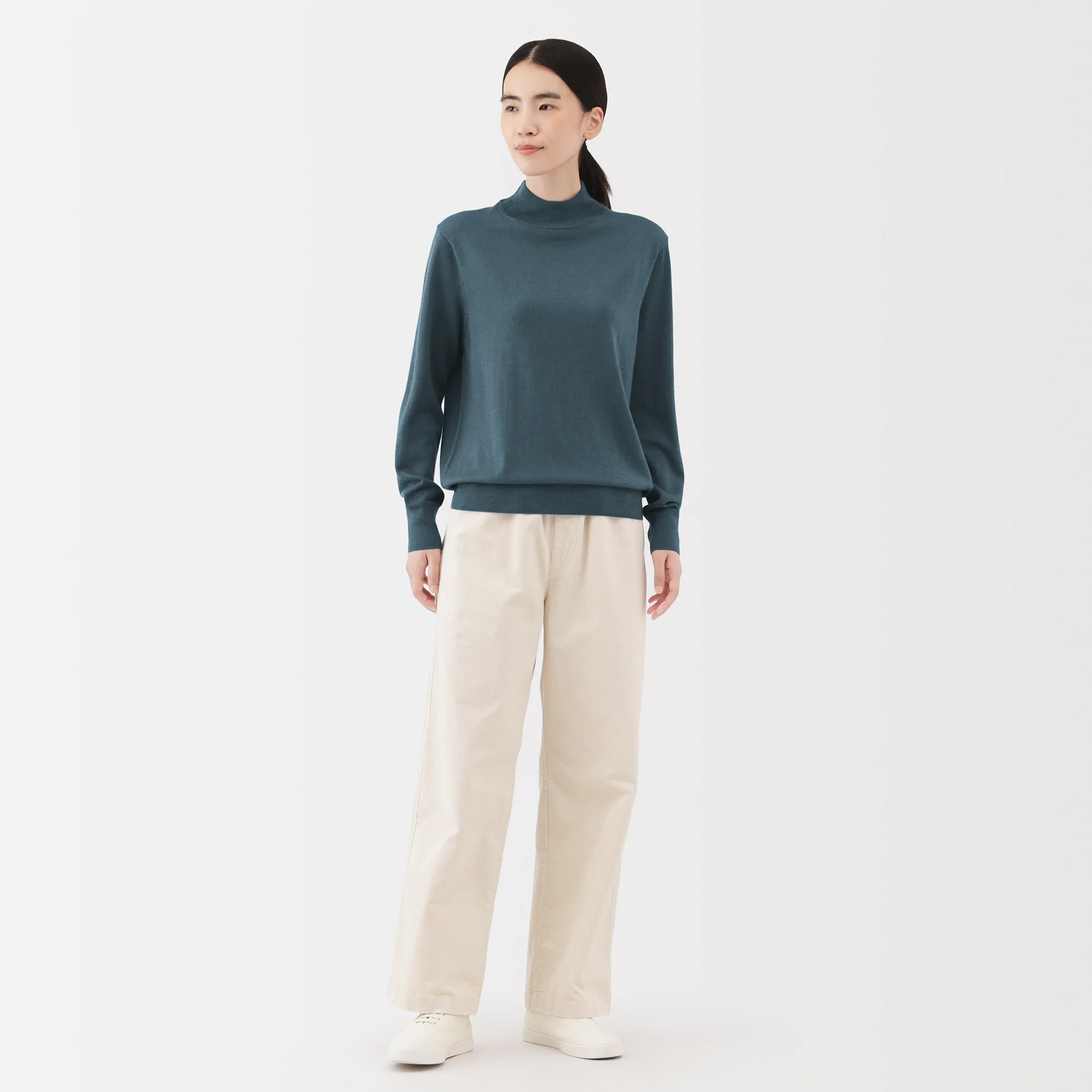 Wool High Neck Sweater - Image 52