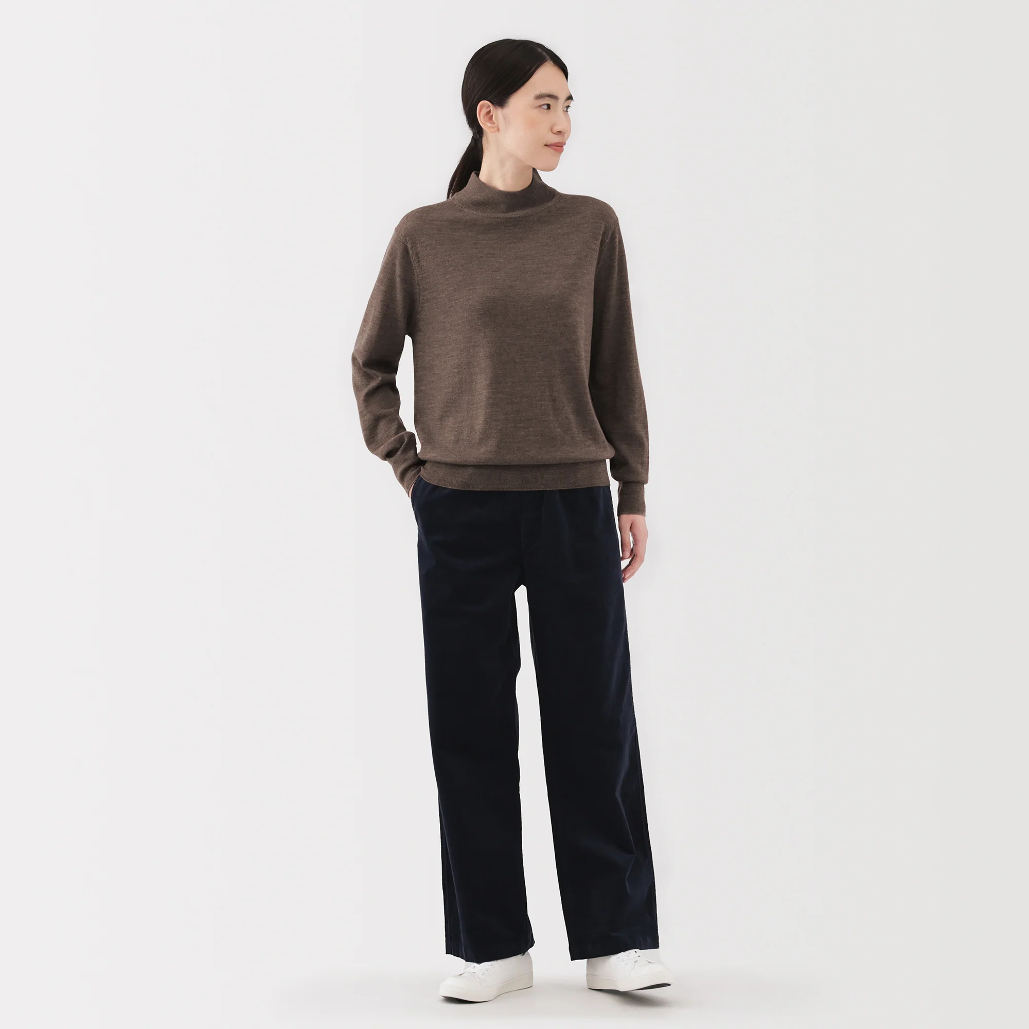 Wool High Neck Sweater - Image 60