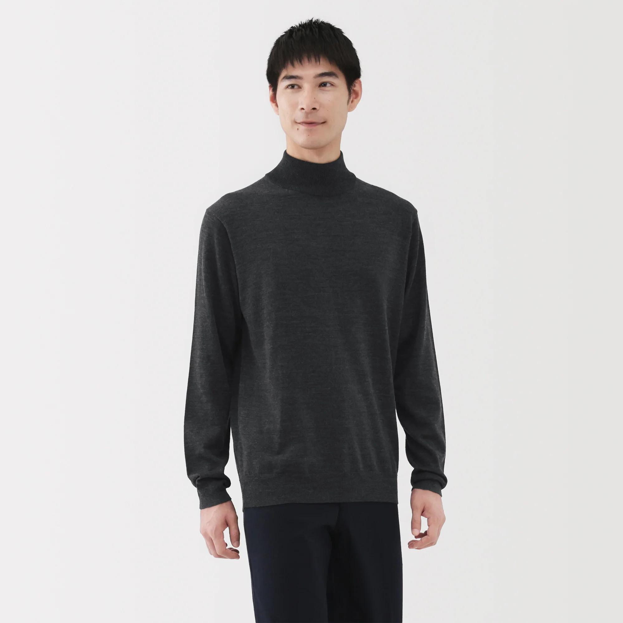Wool Mock Neck Sweater - Image 10