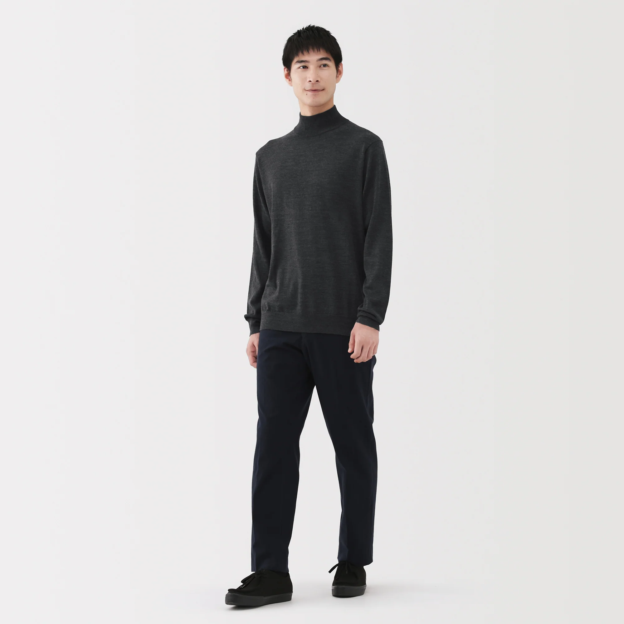 Wool Mock Neck Sweater - Image 11