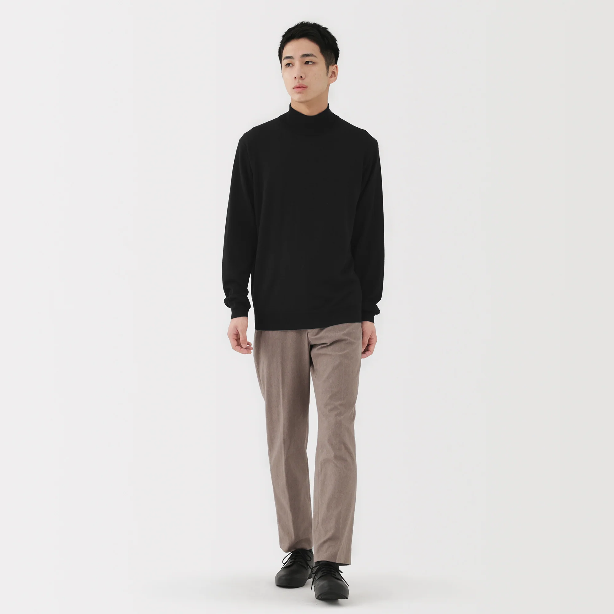Wool Mock Neck Sweater - Image 18