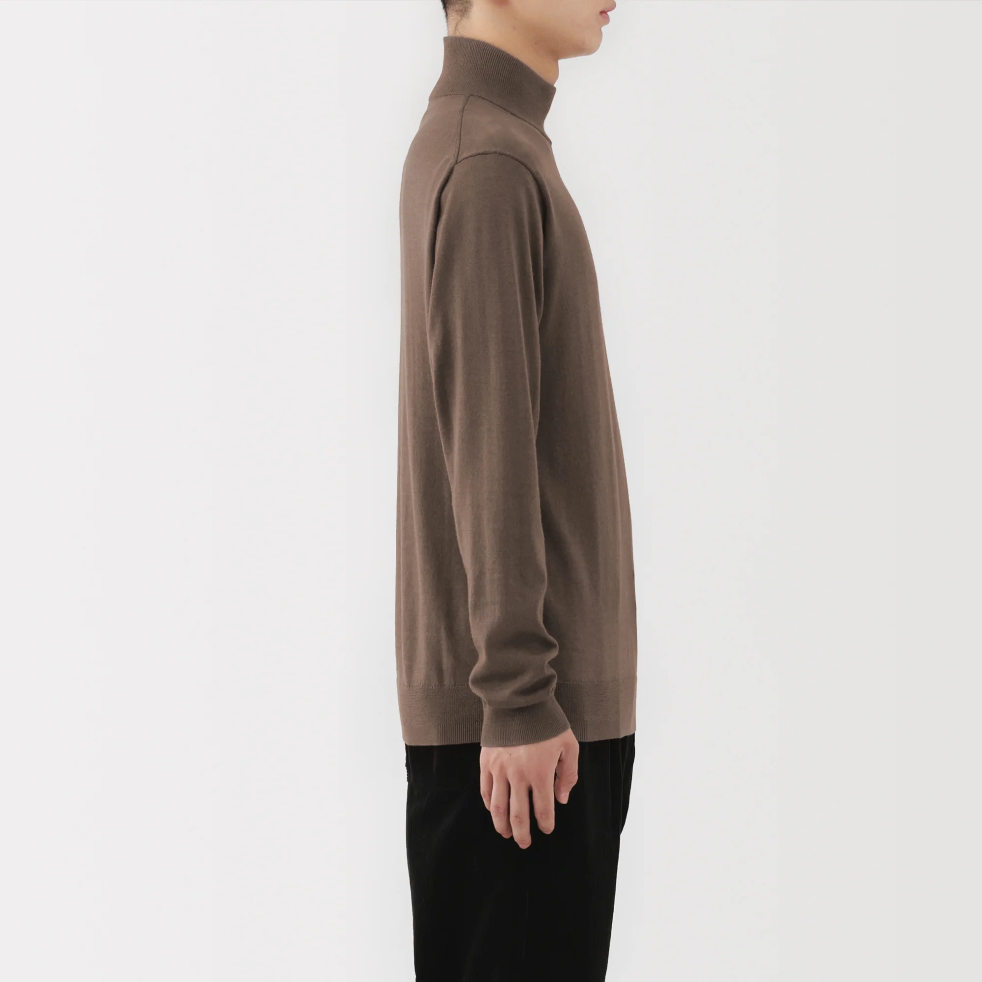 Wool Mock Neck Sweater - Image 19