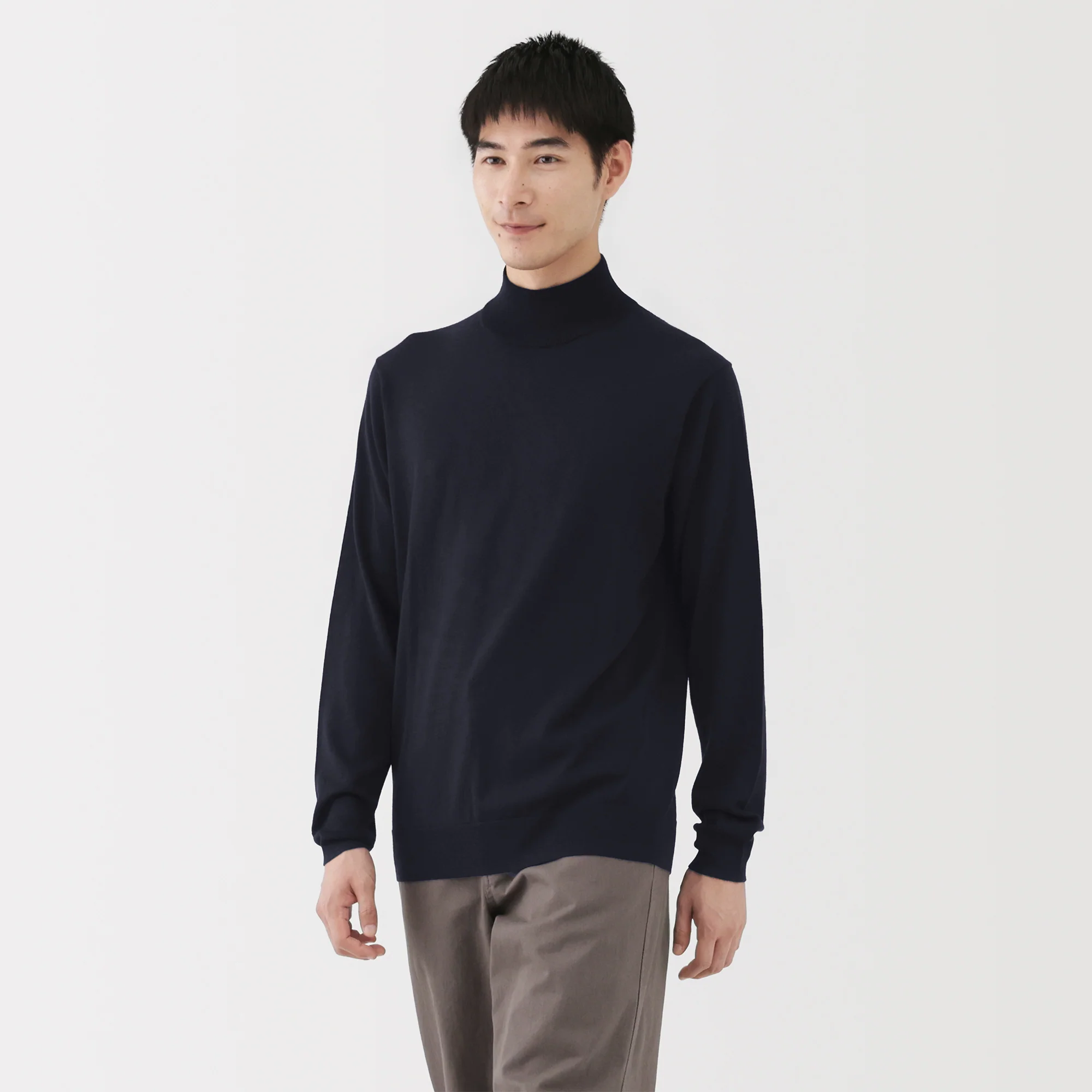 Wool Mock Neck Sweater - Image 24