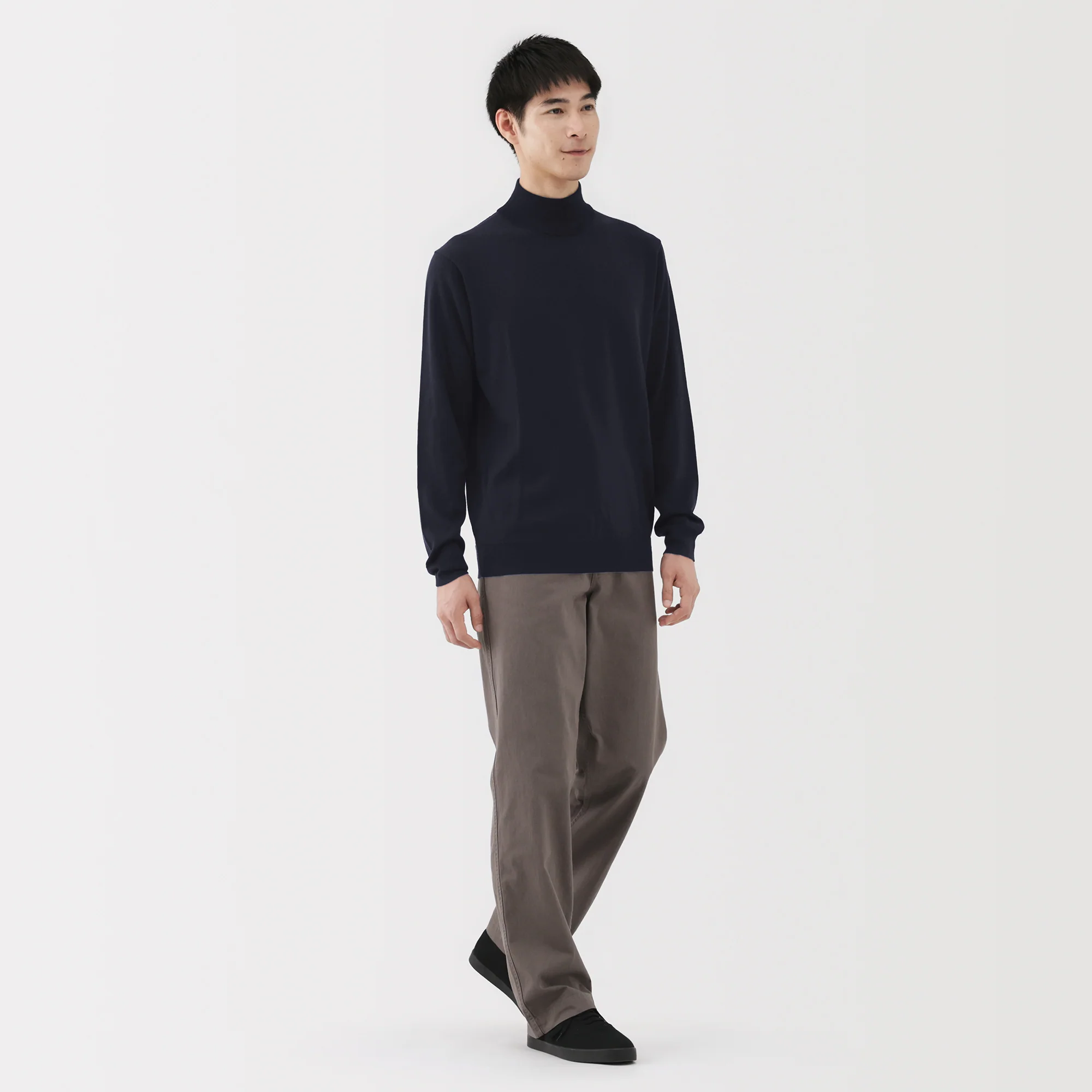 Wool Mock Neck Sweater - Image 25