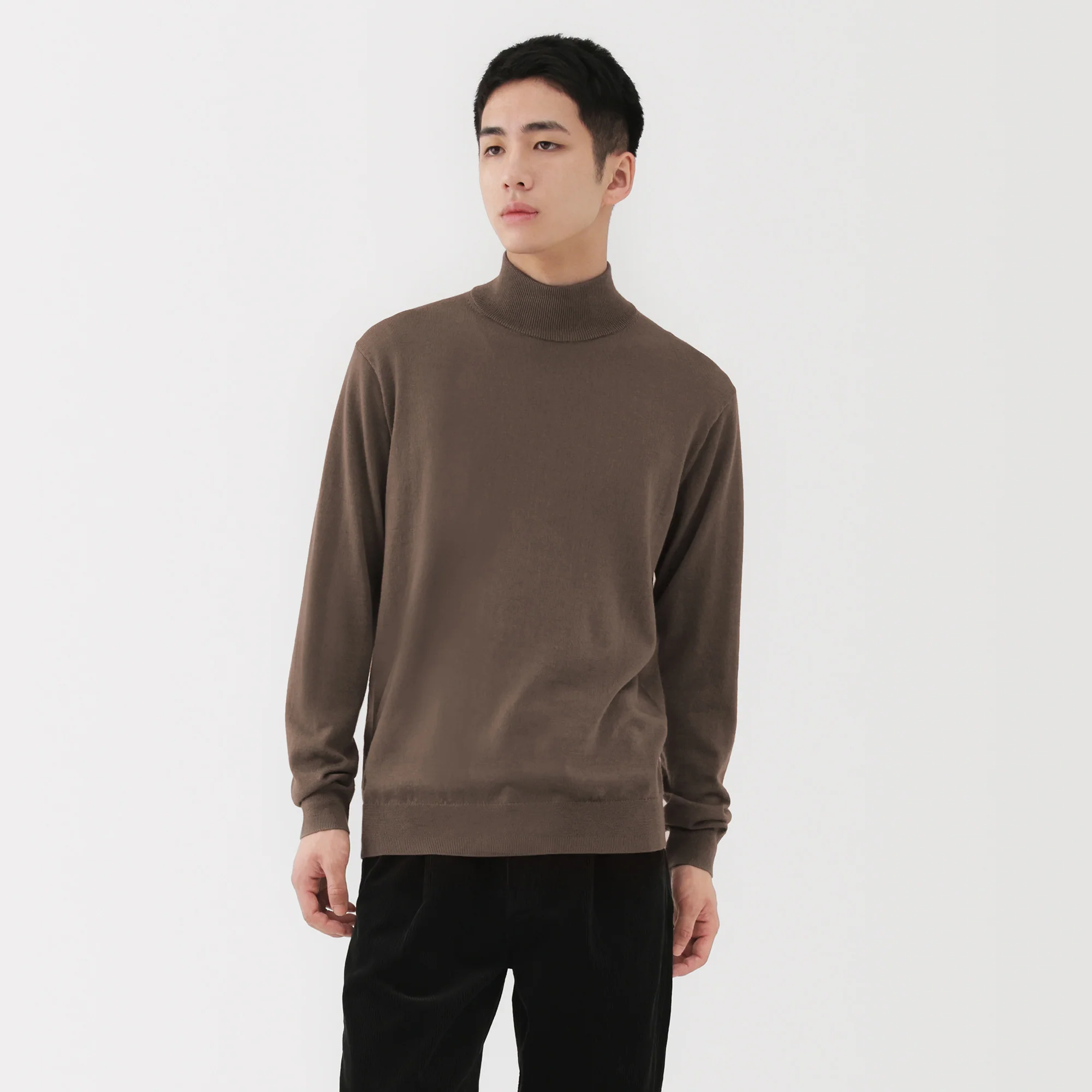 Wool Mock Neck Sweater - Image 3