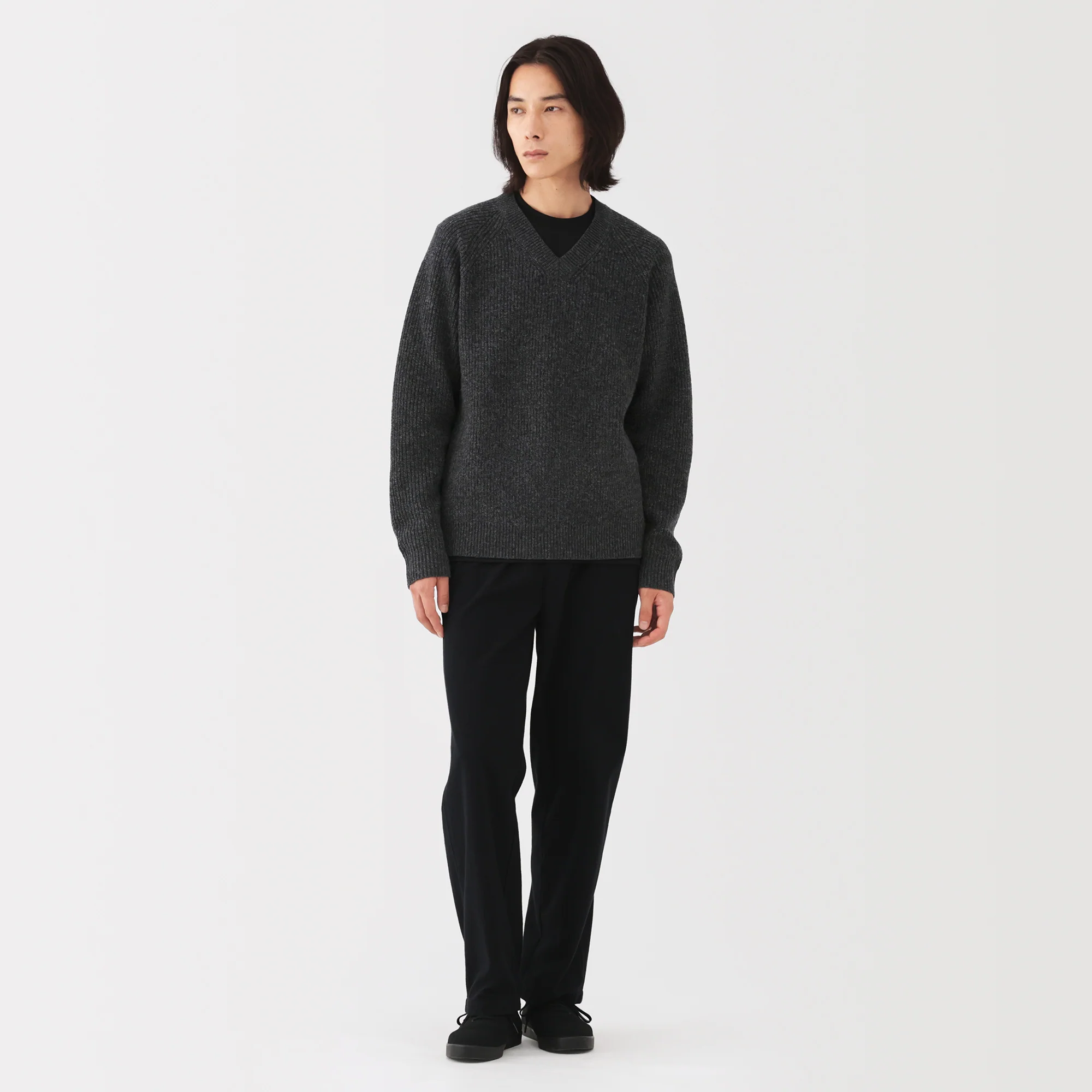Wool V-Neck Sweater - Image 11