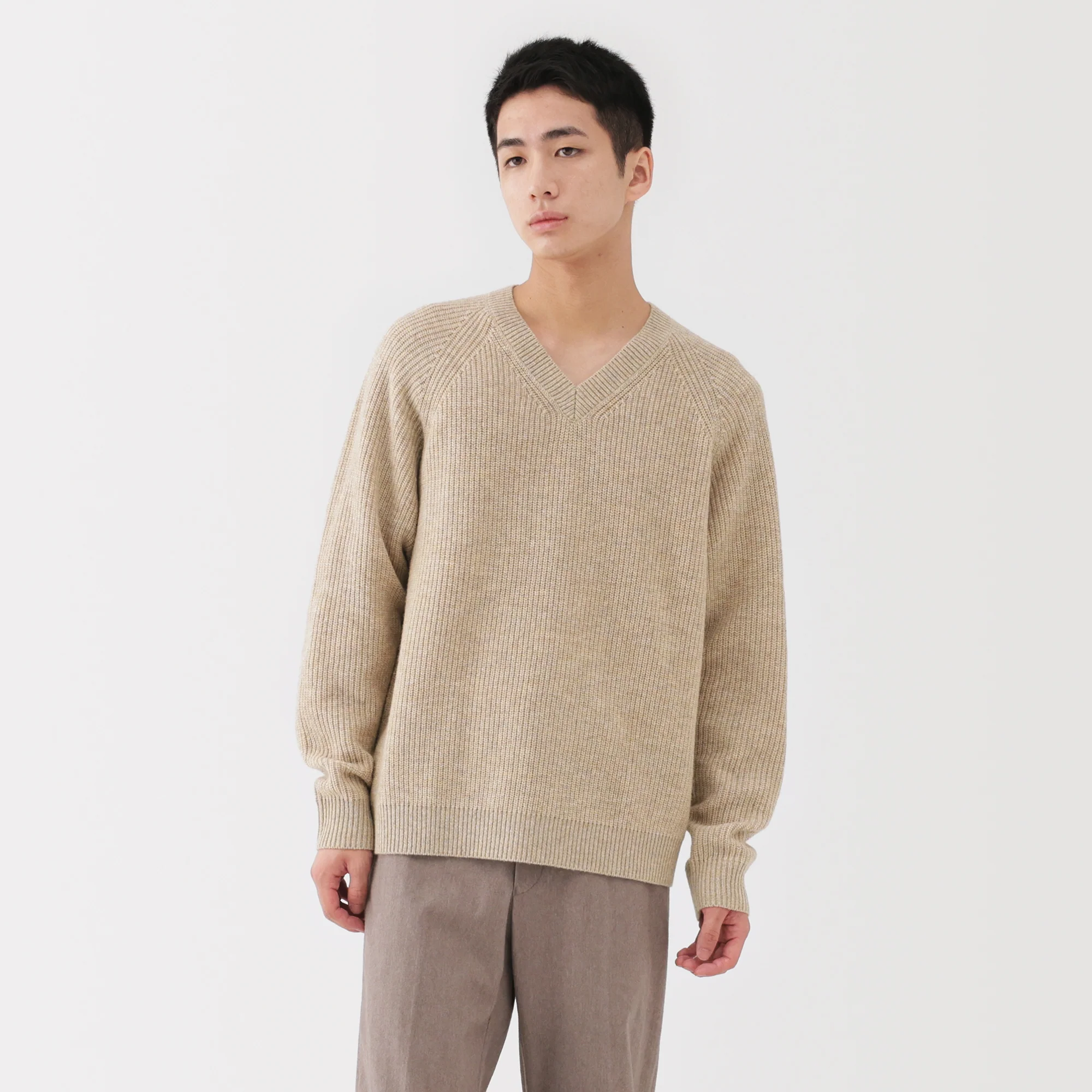 Wool V-Neck Sweater - Image 17