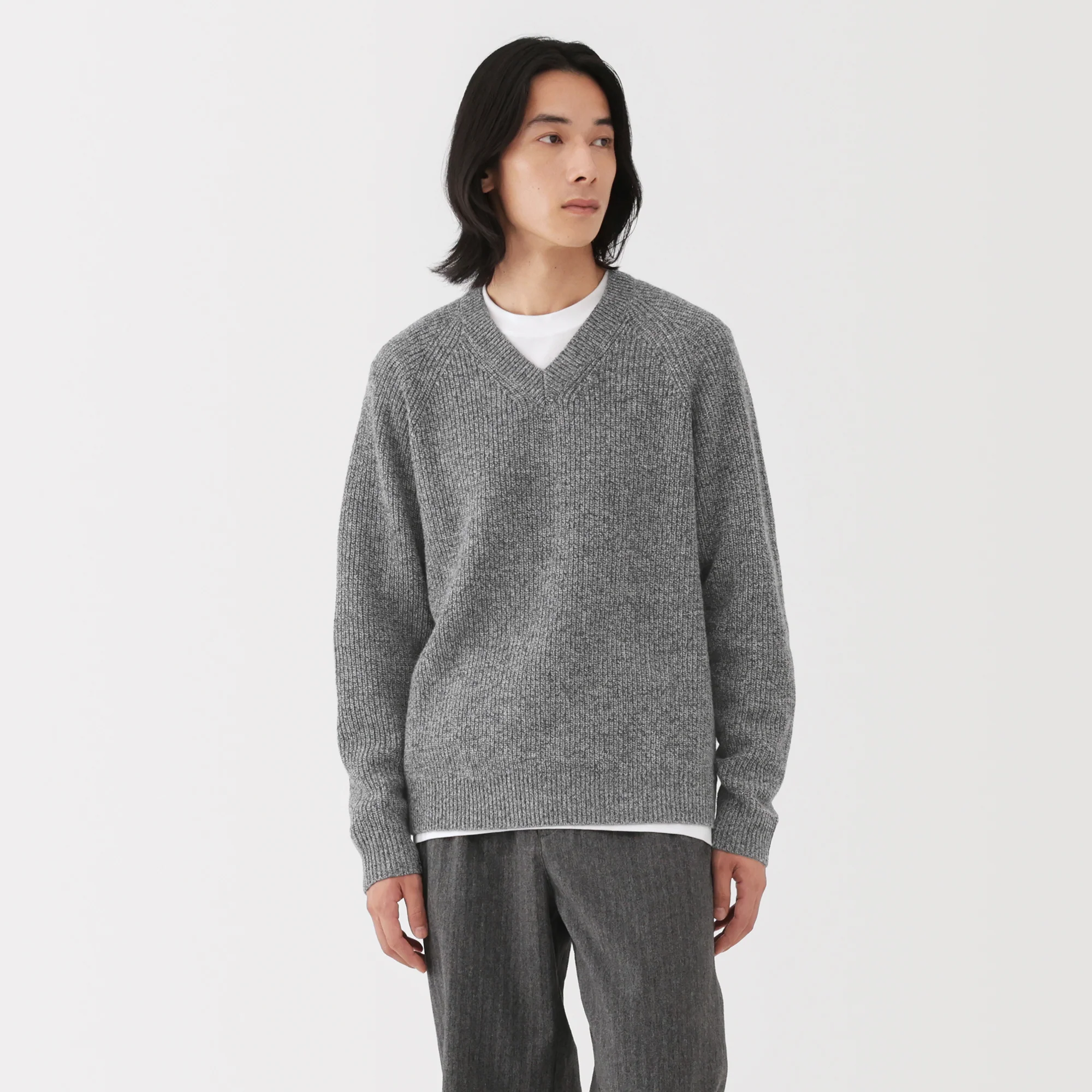 Wool V-Neck Sweater - Image 3