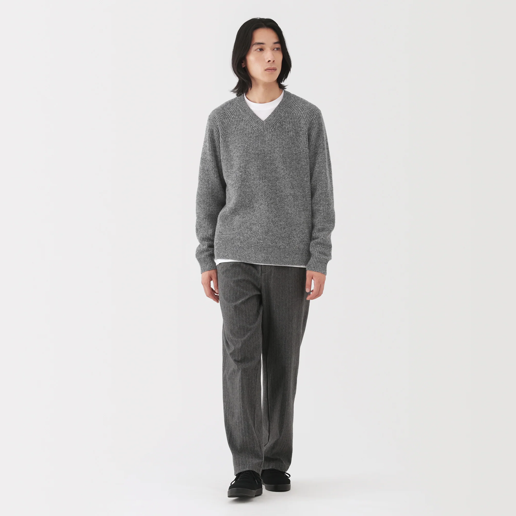 Wool V-Neck Sweater - Image 4