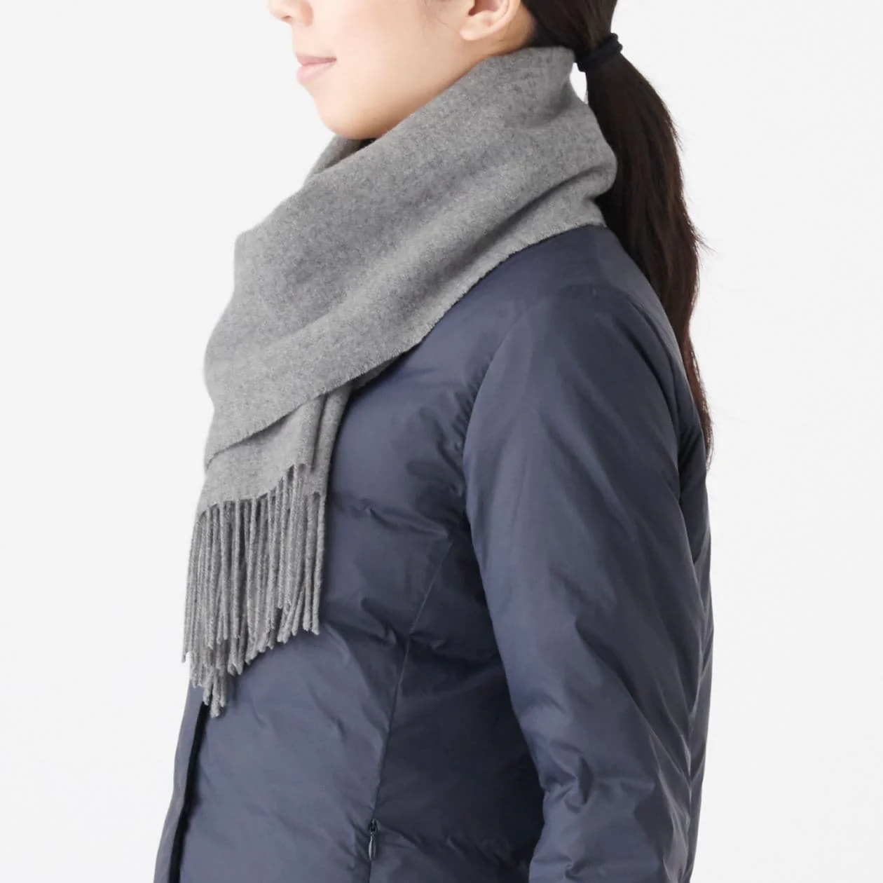 Woven Wool Scarf 30 x 180 cm - Image 19