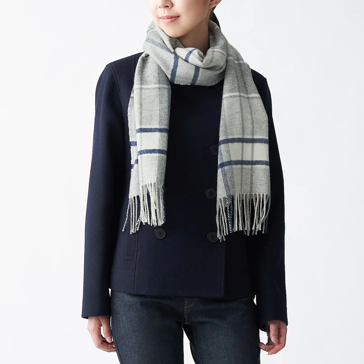 Woven Wool Scarf 30 x 180 cm - Image 32