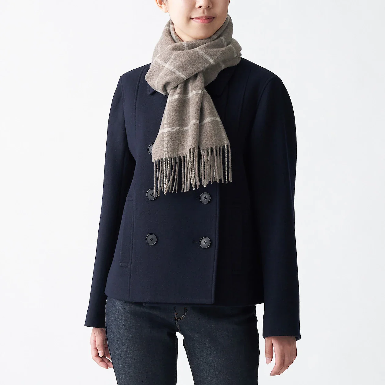 Woven Wool Scarf 30 x 180 cm - Image 36